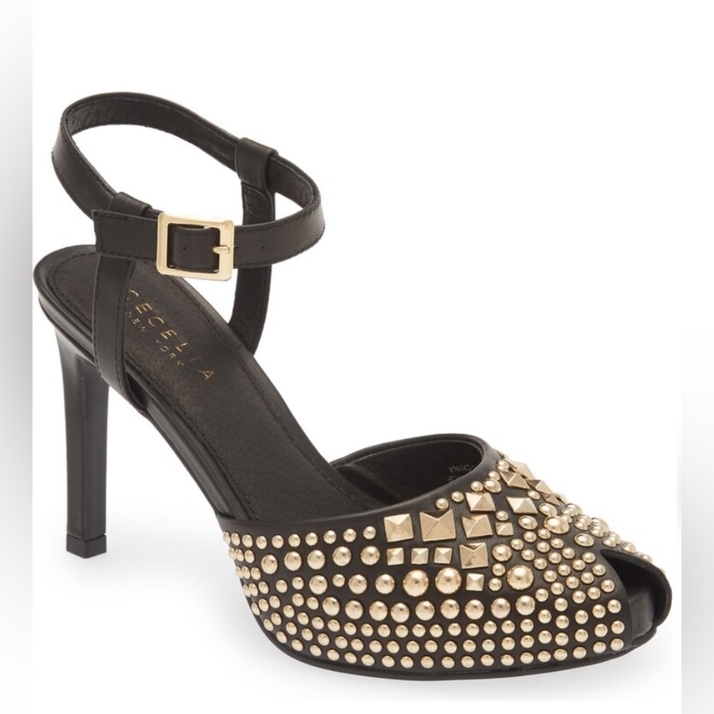 Cecelia New York Studded Birdie Ankle Strap Sandal
